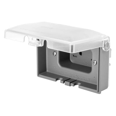 Hubbell RW15300GY Outdoor Horizontal Weatherproof Wall Box, Gray