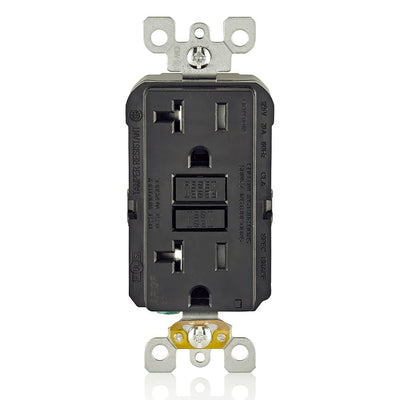 Leviton AGTR2-E GFCI and AFCI Combo Dual Function Outlet, TR, Black