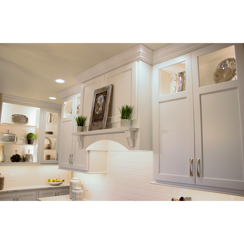 Showing Under Cabinet Lighting and Glass Lighting