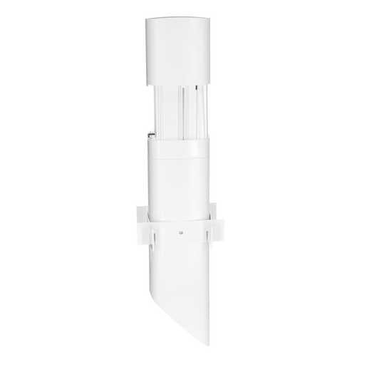 TayMac PP55W Outdoor Garden Post for Lighting & Power, 26", White, Rear