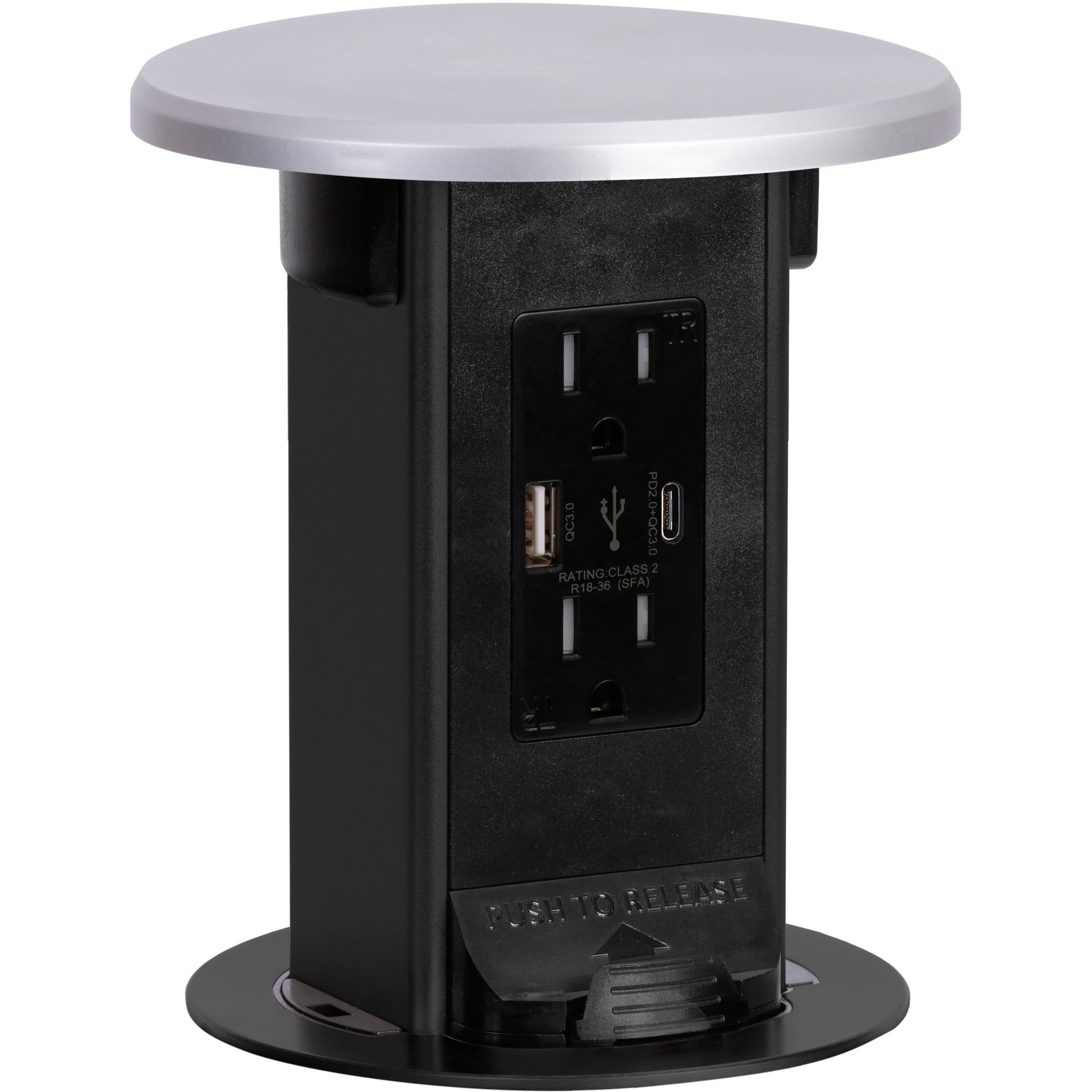Counter Waterproof 2-Stage Pop Up USB-A/C Outlets, Wireless