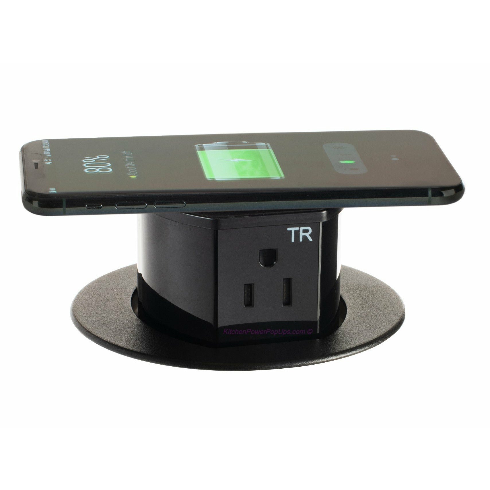 Bluetooth Wireless Qi Charging Power Cube - USB and Power Outlets